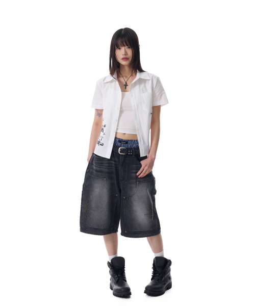 AAKAM（アーカム）の「VTG Printed Half Shirts (White)（シャツ/ブラウス・レディース・その他・1/2）」の6枚目の写真