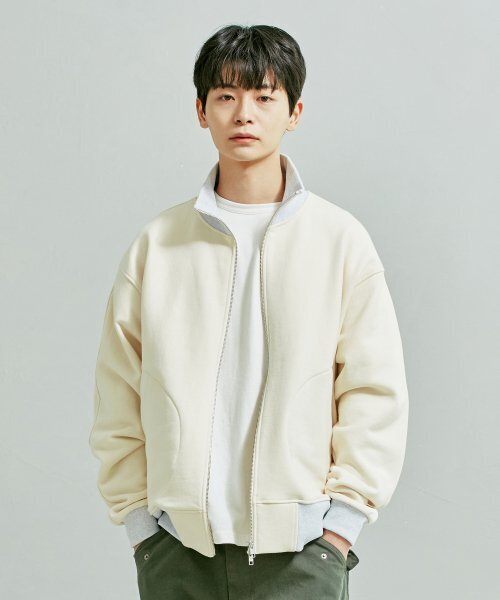 FRIZMWORKS(フリズムワークス)の「HEAVYWEIGHT SWEAT TANKER JACKET _ OATMEAL(ブルゾン・メンズ・その他・LARGE/X-LARGE)」の1枚目の写真