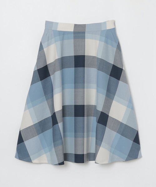 BLUE LABEL CRESTBRIDGE(ブルーレーベルクレストブリッジ)の「クレストブリッジチェックサキソニーフレアスカート(スカート・レディース・ベージュ系その他/ブラック/ブルー系その他4・36/38)」の17枚目の写真
