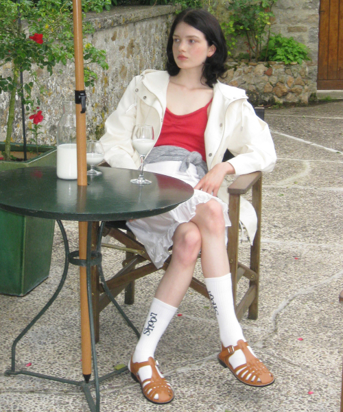 SINOON(シヌーン)の「Raglan Hoodie Jacket (Cream)(ミリタリージャケット・レディース・アイボリー・FREE)」の2枚目の写真