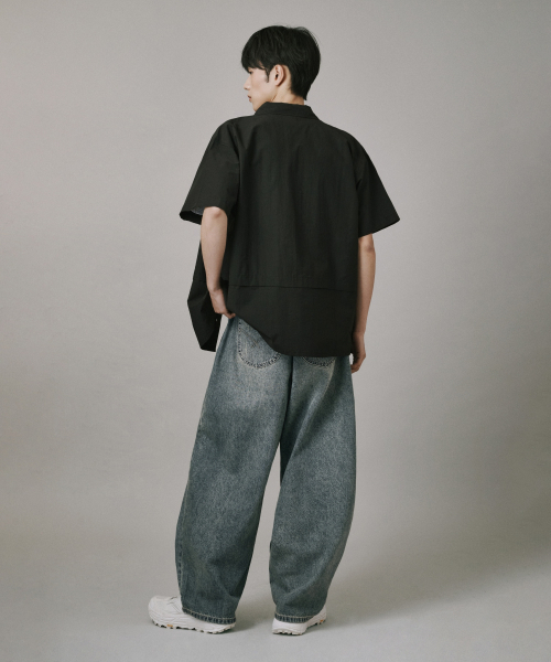 Verdnt（バーダント）の「スレッチウォッシュバルーンデニムパンツ[サンドブルー]（デニムパンツ・レディース・ライトブルー・SMALL/MEDIUM/LARGE/X-LARGE）」の6枚目の写真