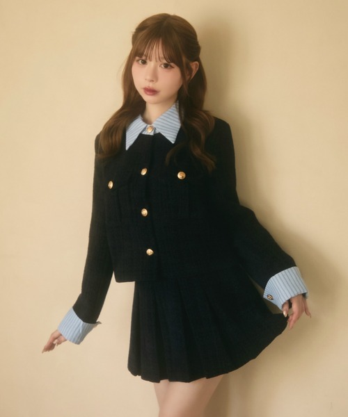 ツイードジャケット＆スカート セットアップ（セットアップ