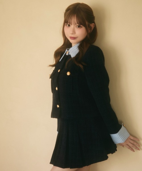 ツイードジャケット＆スカート セットアップ（セットアップ