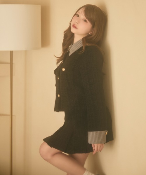 ツイードジャケット＆スカート セットアップ（セットアップ