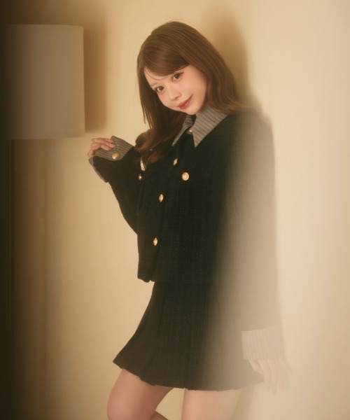 セール】ツイードジャケット＆スカート セットアップ（セットアップ