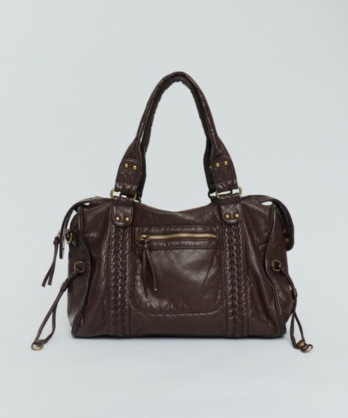 DTYYPE（ドタイプ）の「ヴィンテージ風ハンドバッグ（ハンドバッグ・レディース・ブラウン/ピンク/ブラック・FREE）」の7枚目の写真