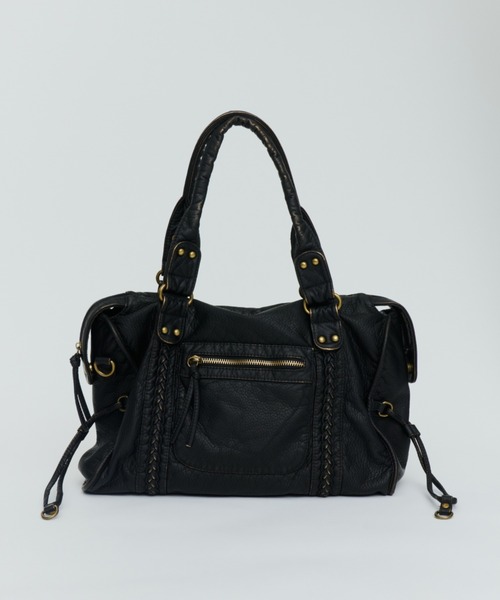 DTYYPE（ドタイプ）の「ヴィンテージ風ハンドバッグ（ハンドバッグ・レディース・ブラウン/ピンク/ブラック・FREE）」の5枚目の写真