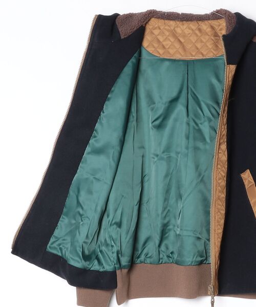 A.N.L（エーエヌエル　レーベル）の「A.N.L フード付き軽量ブルゾン（ブルゾン・レディース・ベージュ/ネイビー・38）」の14枚目の写真