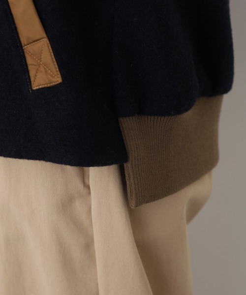 A.N.L（エーエヌエル　レーベル）の「A.N.L フード付き軽量ブルゾン（ブルゾン・レディース・ベージュ/ネイビー・38）」の10枚目の写真