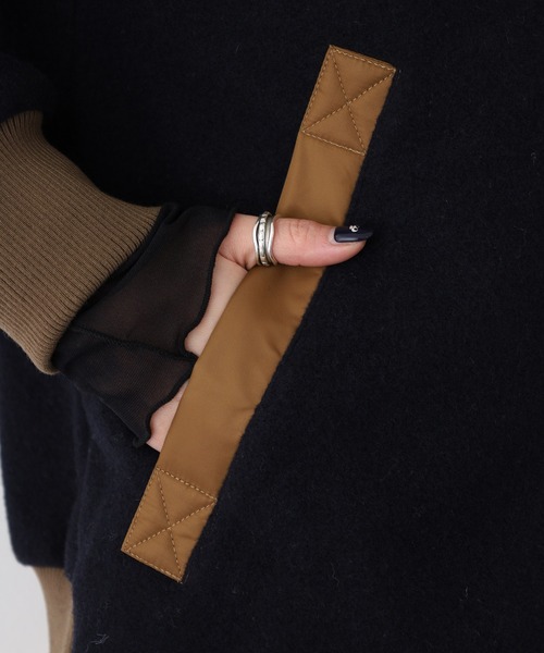 A.N.L（エーエヌエル　レーベル）の「A.N.L フード付き軽量ブルゾン（ブルゾン・レディース・ベージュ/ネイビー・38）」の9枚目の写真