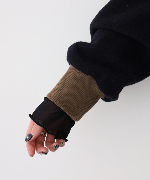 A.N.L（エーエヌエル　レーベル）の「A.N.L フード付き軽量ブルゾン（ブルゾン・レディース・ベージュ/ネイビー・38）」の7枚目の写真