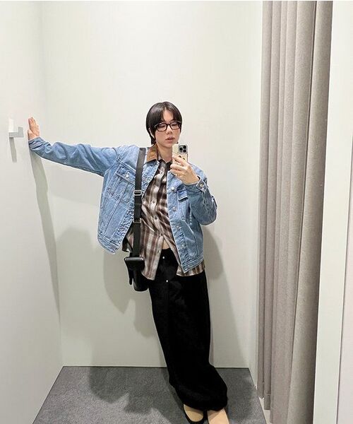 SUARE(スアレ)の「ディトロイトトラッカーデニムジャケット(デニムジャケット・レディース・コバルトブルー・LARGE/X-LARGE/MEDIUM)」の14枚目の写真