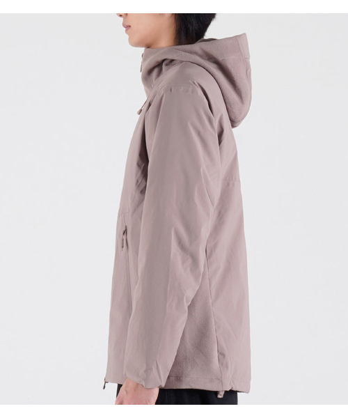 BUTTON SEOUL（ボタンソウル）の「[ダックダウン 90/10] フリースミックスナイロンダックダウンハイキングジャケット (バイオレット)（ダウンジャケット/コート・メンズ・その他・MEDIUM/LARGE/X-LARGE）」の4枚目の写真