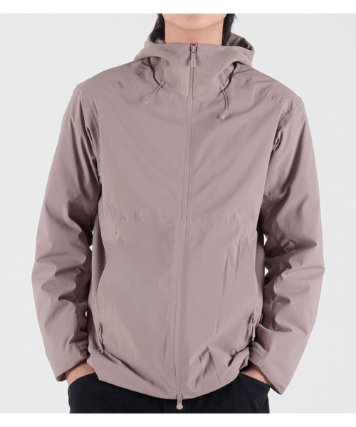 BUTTON SEOUL（ボタンソウル）の「[ダックダウン 90/10] フリースミックスナイロンダックダウンハイキングジャケット (バイオレット)（ダウンジャケット/コート・メンズ・その他・MEDIUM/LARGE/X-LARGE）」の6枚目の写真