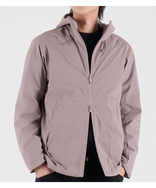 BUTTON SEOUL（ボタンソウル）の「[ダックダウン 90/10] フリースミックスナイロンダックダウンハイキングジャケット (バイオレット)（ダウンジャケット/コート・メンズ・その他・MEDIUM/LARGE/X-LARGE）」の7枚目の写真