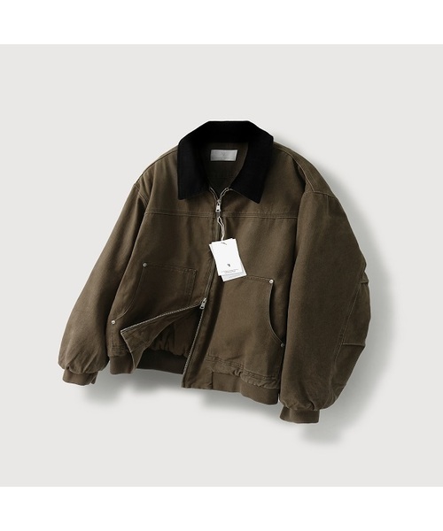 フィグダイングワークジャケットブルゾン_Brown