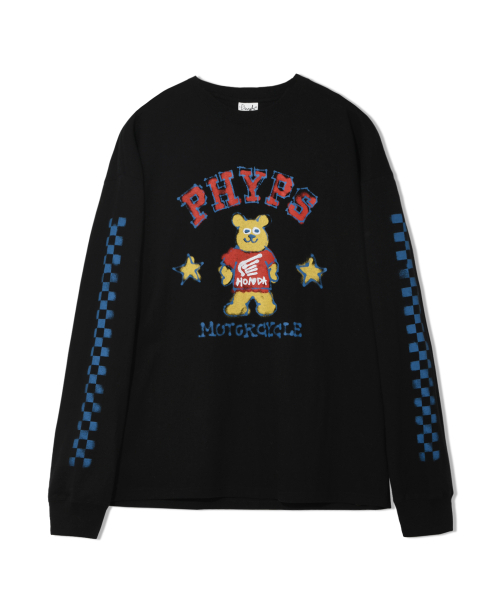 PHYSICAL DEPARTMENT(フィジカル デパートメント)の「ベアモーターサイクルロングスリーブ_ブラック(Tシャツ/カットソー・レディース・その他・SMALL/MEDIUM/LARGE/X-LARGE)」の2枚目の写真