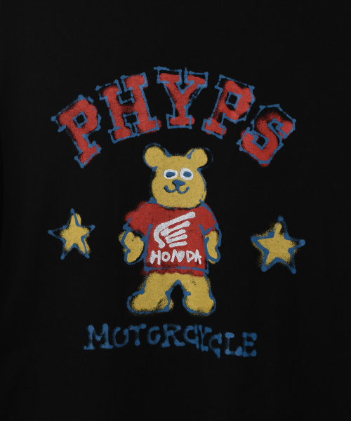 PHYSICAL DEPARTMENT(フィジカル デパートメント)の「ベアモーターサイクルロングスリーブ_ブラック(Tシャツ/カットソー・レディース・その他・SMALL/MEDIUM/LARGE/X-LARGE)」の4枚目の写真