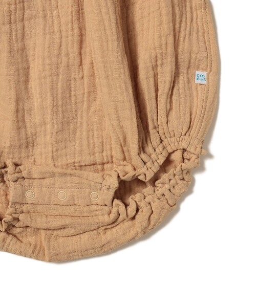 こども ビームス（コドモビームス）の「ベビー モスリン フリル ロンパース 2026SS（70～80cm）（ロンパース・キッズ・ベージュ/ミント・80/70）」の7枚目の写真