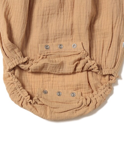 こども ビームス（コドモビームス）の「ベビー モスリン フリル ロンパース 2026SS（70～80cm）（ロンパース・キッズ・ベージュ/ミント・80/70）」の4枚目の写真