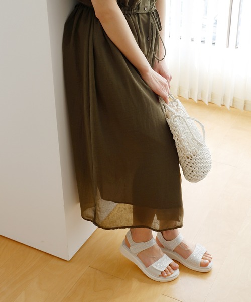 MODE KAORI(モードカオリ)の「スニーカーサンダル/21543(サンダル・レディース・アイボリー/ブラック/ベージュ・25cm/24.5cm/24cm/23.5cm/23cm/22.5cm)」の16枚目の写真