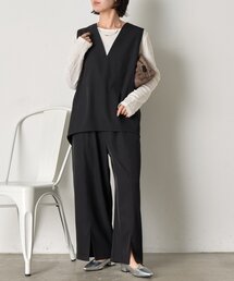 【ゆい企画】【WEB限定/低身長サイズ】トロミベストセットアップ