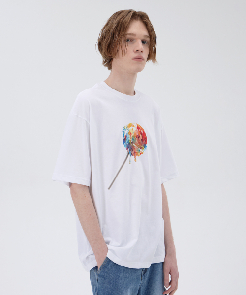 DYSFUNCT（ディスファンクト）の「RA COLOR CANDY T-SHIRT (WHITE)（Tシャツ/カットソー・レディース・その他・LARGE/MEDIUM/SMALL）」の3枚目の写真