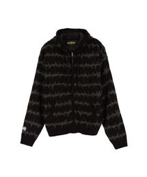AFTERMATH（アフターマス）の「MOHAIR KNIT ZIP HOODIE BLACK（ニット/セーター）」