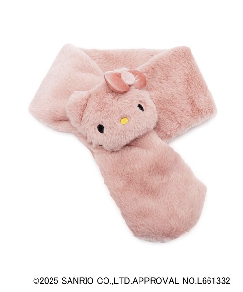 sanrio（サンリオ）の「【ハローキティ】フェイクファーティペット（ストール/ショール・レディース・ホワイト/ベビーピンク/ライトブルー・00）」の3枚目の写真