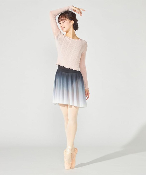 Chacott（チャコット）の「【ノーソーイングニット】メロウニットトップ（ニット/セーター・レディース・ピンク/ブラック・M）」の3枚目の写真