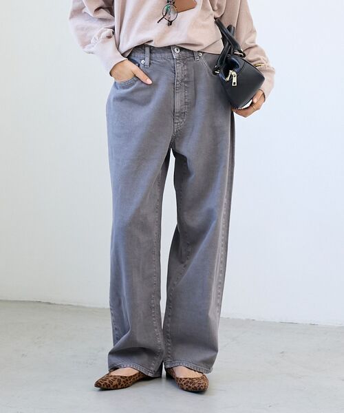 le.coeur blanc（ルクールブラン）の「カラーカツラギカーブパンツ（その他パンツ・レディース・ベージュ/ライトグレー/ピンク・36/38）」の2枚目の写真