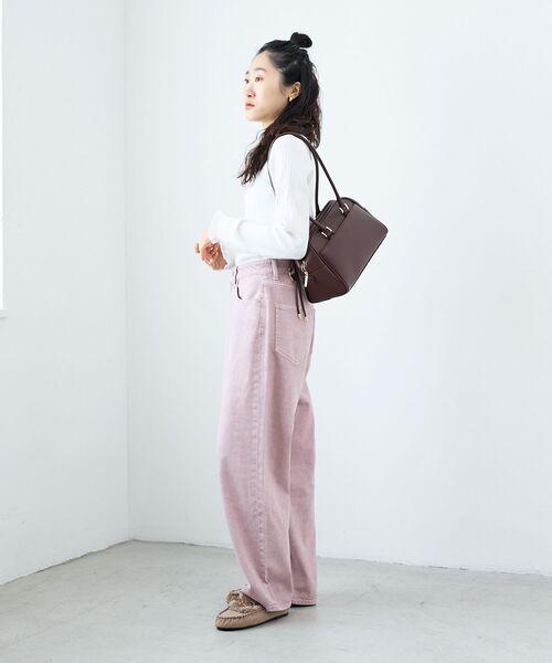 le.coeur blanc（ルクールブラン）の「カラーカツラギカーブパンツ（その他パンツ・レディース・ベージュ/ライトグレー/ピンク・36/38）」の13枚目の写真