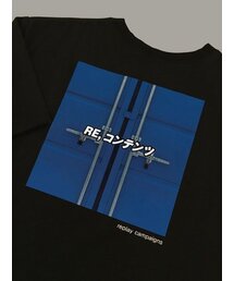 new black replay campaign 1/2 tee (cobalt blue)