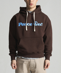KHAKI GRADO（カーキグラド）の「K.A.G ピースオン フードパーカー (ブラウン)（パーカー）」