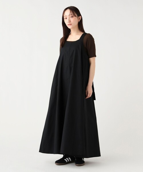 BEAMS HEART(ビームスハート)の「【マイサイズ調整可能】Dカン ロングワンピース(ワンピース・レディース・レッド/ブラック/ブラウン系その他2・FREE)」の2枚目の写真