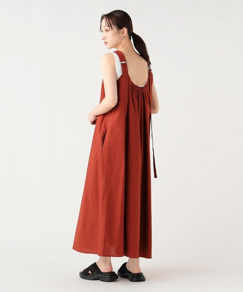 BEAMS HEART(ビームスハート)の「【マイサイズ調整可能】Dカン ロングワンピース(ワンピース・レディース・レッド/ブラック/ブラウン系その他2・FREE)」の20枚目の写真