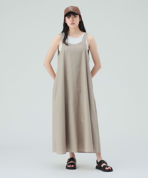BEAMS HEART(ビームスハート)の「【マイサイズ調整可能】Dカン ロングワンピース(ワンピース・レディース・レッド/ブラック/ブラウン系その他2・FREE)」の4枚目の写真