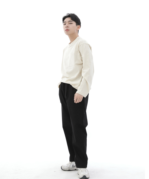 SAINTCREW(セントクルー)の「ワイドアンクルドロップパティグパンツ WAF-319 ブラック(その他パンツ・レディース・その他・MEDIUM/LARGE/X-LARGE)」の3枚目の写真