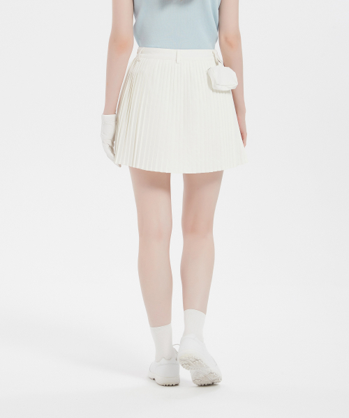 E.PARCA（イパルカ）の「フォールディングデコホワイトプリーツスカート（スカート・レディース・その他・SMALL/MEDIUM/LARGE）」の3枚目の写真