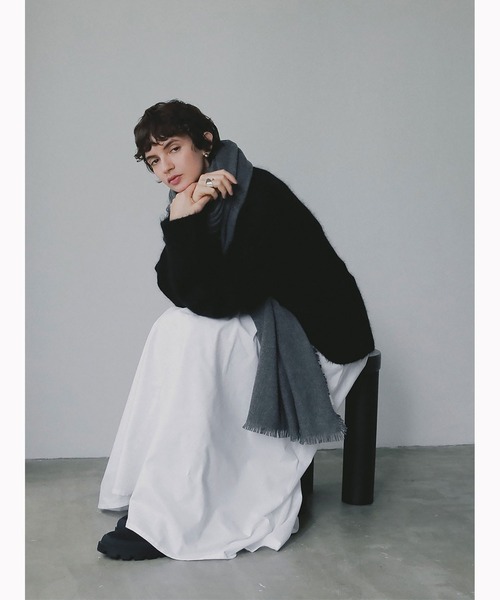 HER.（ハー）の「オックスフレアスカート（スカート・レディース・オフホワイト/ブラック・1/2）」の12枚目の写真