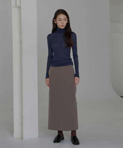 BUT'TON(ボッタン)の「Standard Fit Long Skirt (Brown)(スカート・レディース・その他・SMALL/MEDIUM)」の3枚目の写真