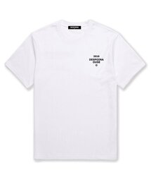 OUSE（オウズ）の「Basic logo oversized short-sleeved T-shirt (DS015) white（Tシャツ/カットソー・メンズ）」