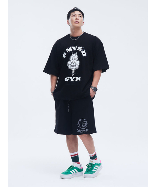REMOVERSTUDIO（リムーバースタジオ）の「デビルビッグロゴハーフパンツ[ブラック]（その他パンツ・メンズ・その他・LARGE/X-LARGE）」の2枚目の写真
