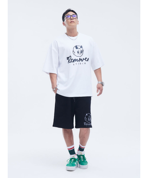 REMOVERSTUDIO（リムーバースタジオ）の「デビルビッグロゴハーフパンツ[ブラック]（その他パンツ・メンズ・その他・LARGE/X-LARGE）」の5枚目の写真