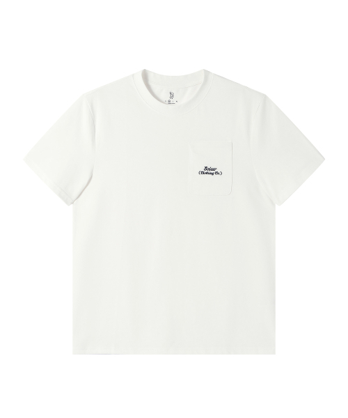 SOLEW(ソル)の「ポケット刺繍Tシャツ_ホワイト(Tシャツ/カットソー・メンズ・その他・SMALL/MEDIUM/LARGE/X-LARGE)」の1枚目の写真