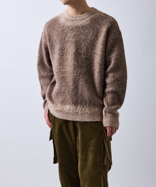 le cercle ADAM ET ROPE'（ルセルクルアダムエロペ）の「メランジグラデーションニット（ニット/セーター・メンズ・ライトグレー/ベージュ系その他/ネイビー・M/L/LL）」の22枚目の写真
