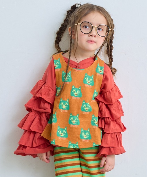 MARKEY'S(マーキーズ)の「ソウガラミニウラケエプロンベスト(ベスト・キッズ・ブラック系その他/オレンジ系その他/ブルー系その他・XS/S/M/L)」の6枚目の写真