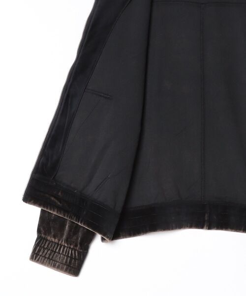 BEAVER（ビーバー）の「B omnivore/ビーオムニボー　velours jacket ベロアジャケット（ブルゾン・メンズ・ブラウン/ブラック・M/L）」の4枚目の写真