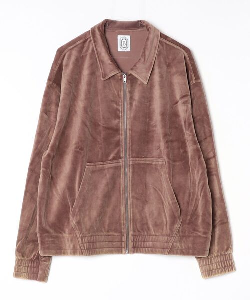 BEAVER（ビーバー）の「B omnivore/ビーオムニボー　velours jacket ベロアジャケット（ブルゾン・メンズ・ブラウン/ブラック・M/L）」の12枚目の写真