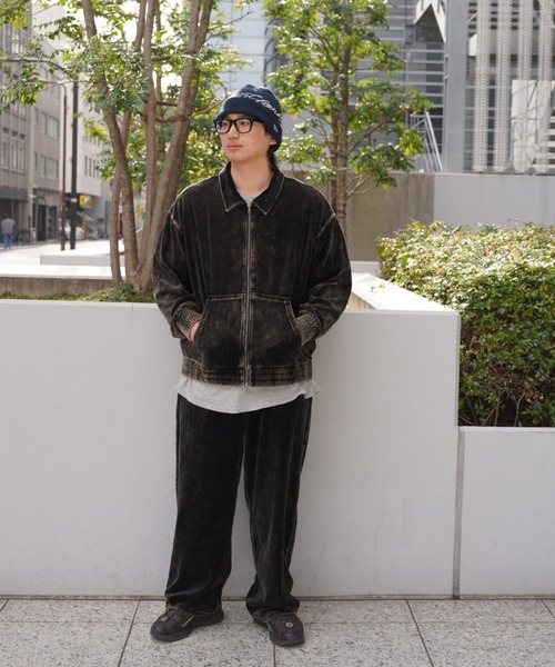 BEAVER（ビーバー）の「B omnivore/ビーオムニボー　velours jacket ベロアジャケット（ブルゾン・メンズ・ブラウン/ブラック・M/L）」の16枚目の写真